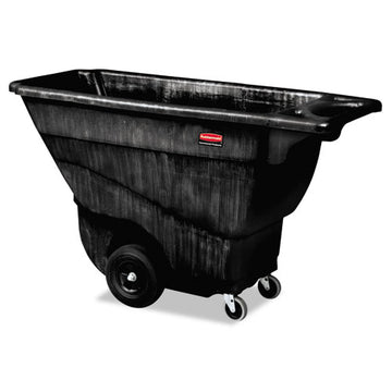 Rubbermaid® Commercial Structural Foam Tilt Truck, Rectangular, 850 Lb Capacity, Black freeshipping - TVN Wholesale